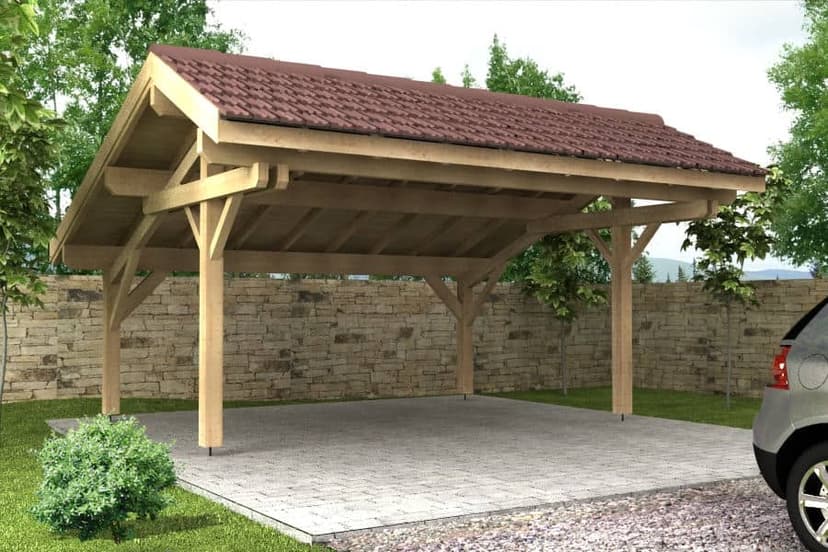 Francúzsky prístrešok pre 2 autá